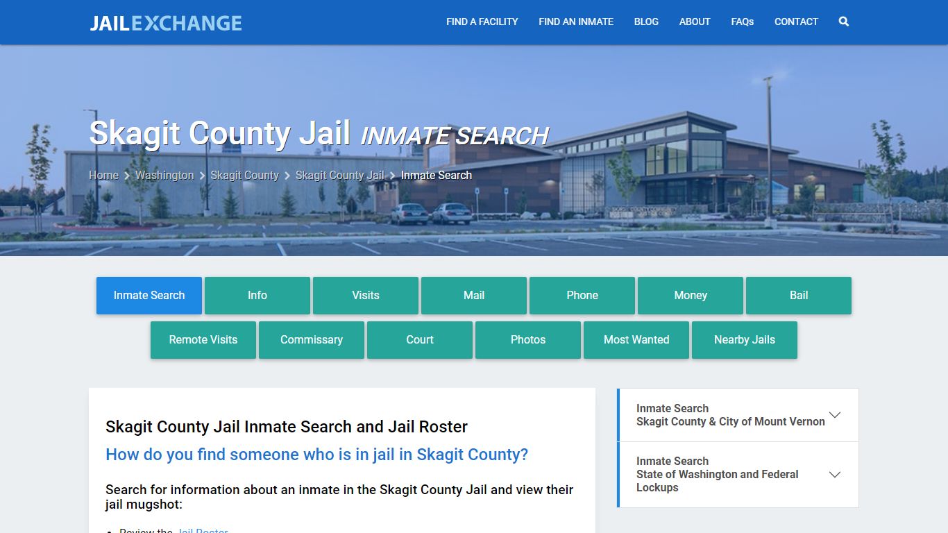 Inmate Search: Roster & Mugshots - Skagit County Jail, WA